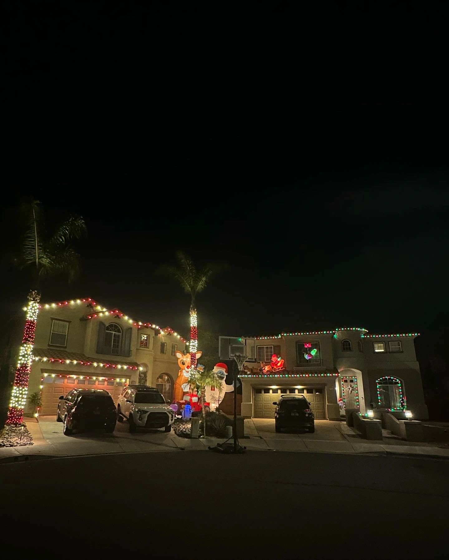 Outdoor lighting installation