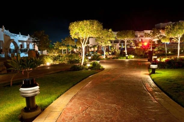 Commercial landscape pathway lighting